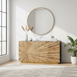 Gabelle Ebony Bamboo Console Table