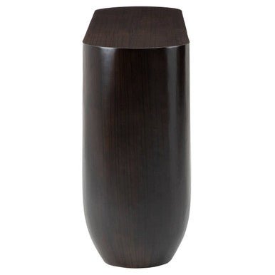 Gabelle Oval Ebony Bamboo Console Table