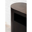 Gabelle Oval Ebony Bamboo Console Table
