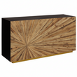 Gabelle Ebony Bamboo Console Table