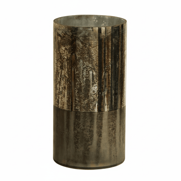 Gaia Antique Effect Black Glass Large Vase