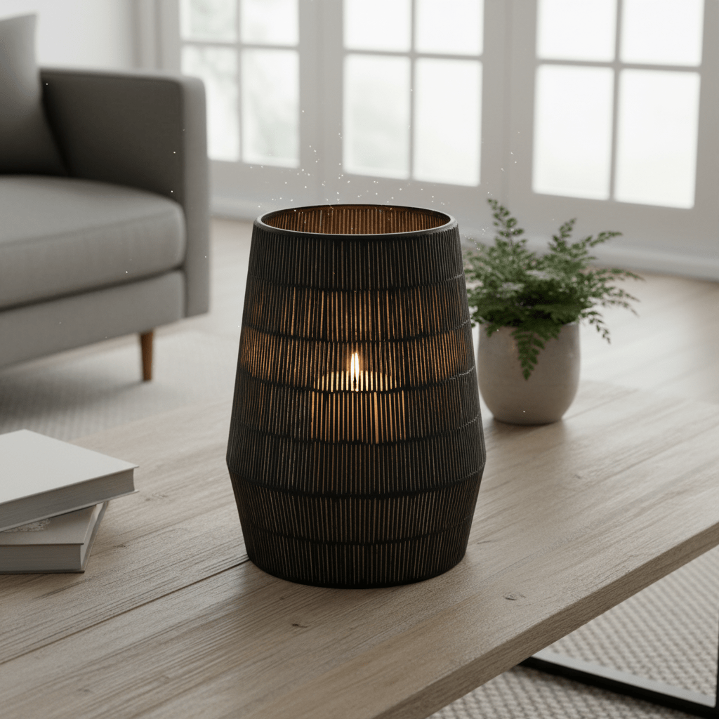 Gaia Mosaic Glass Large Candle Holder