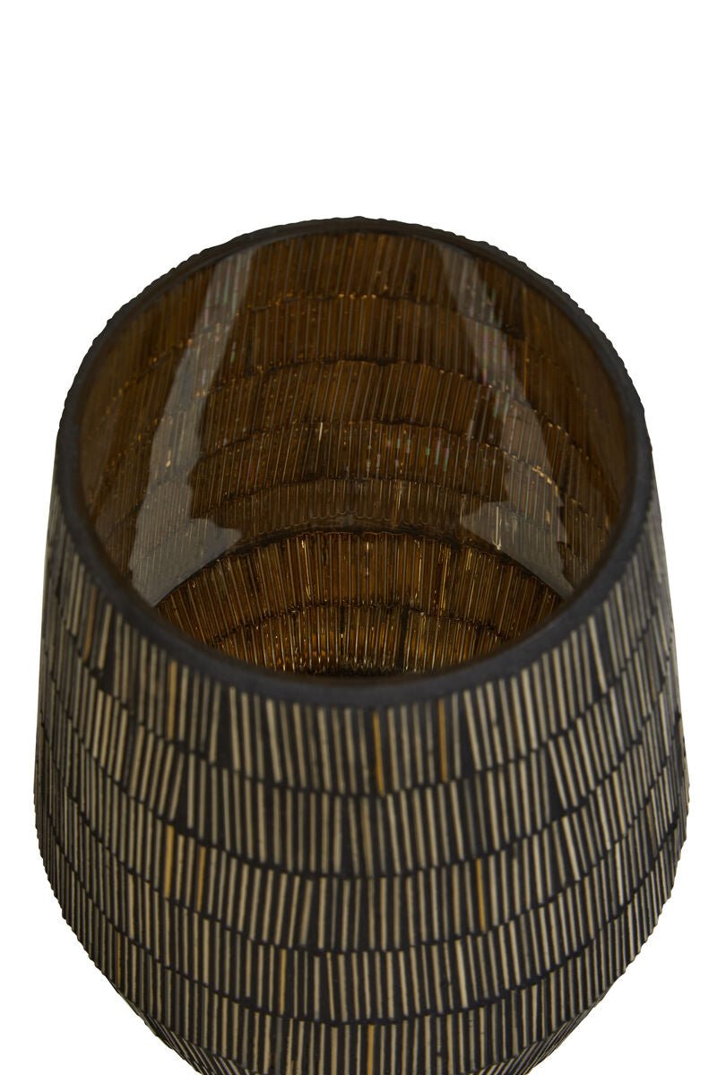 Gaia Mosaic Glass Large Candle Holder