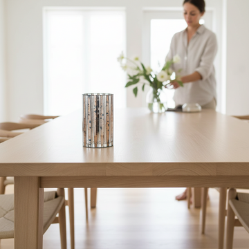 Gaia Metallic Large Candle Holder