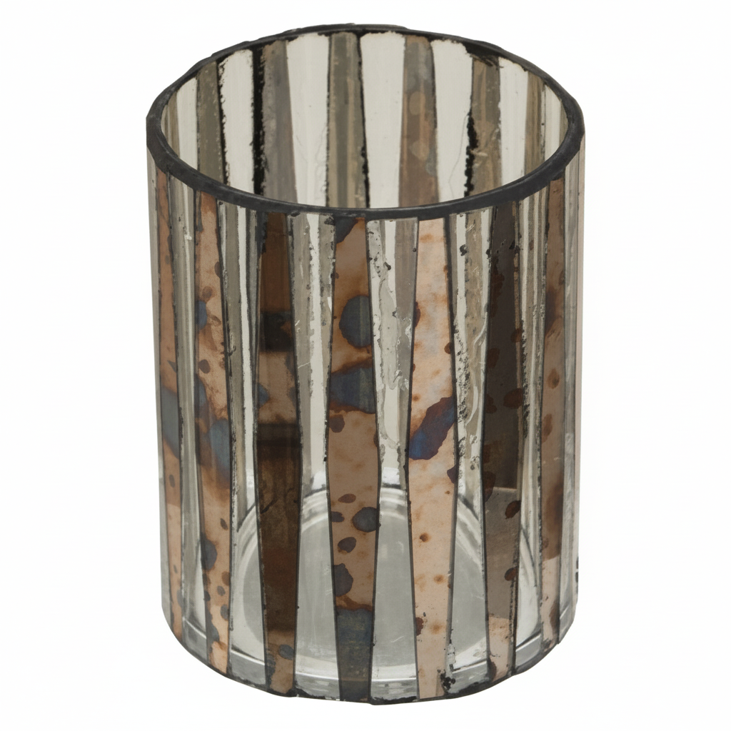 Gaia Metallic Small Candle Holder