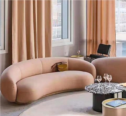 Galen Three Seater Curved Sofa