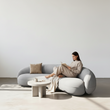 Galen Three Seater Curved Sofa
