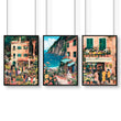 Gallery Wall Frames | Set of 3 Italian Lifestyle Wall art Prints