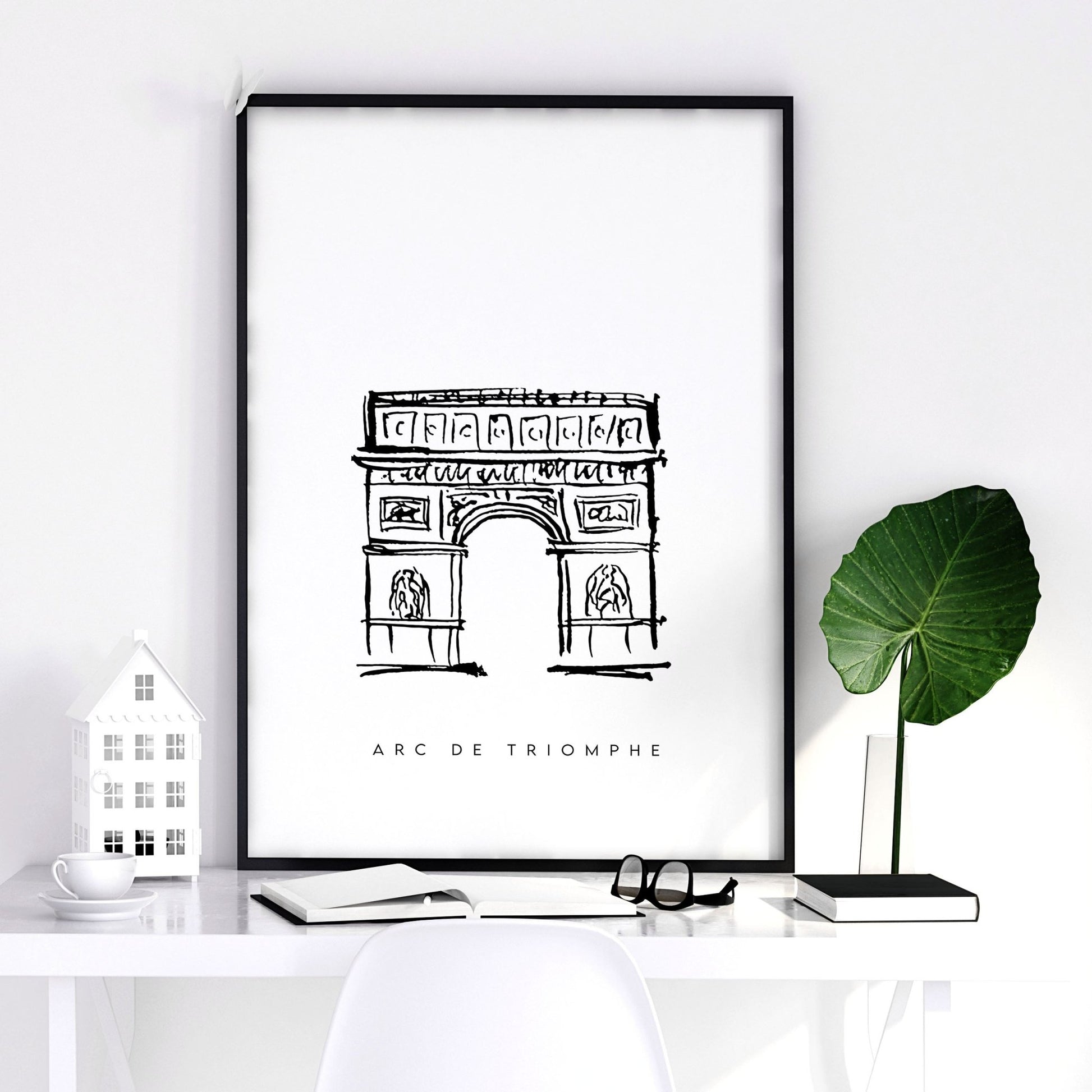Gallery Wall Framing | Set of 3 Paris Landmarks Wall art Prints