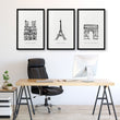 Gallery Wall Framing | Set of 3 Paris Landmarks Wall art Prints