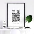 Gallery Wall Framing | Set of 3 Paris Landmarks Wall art Prints