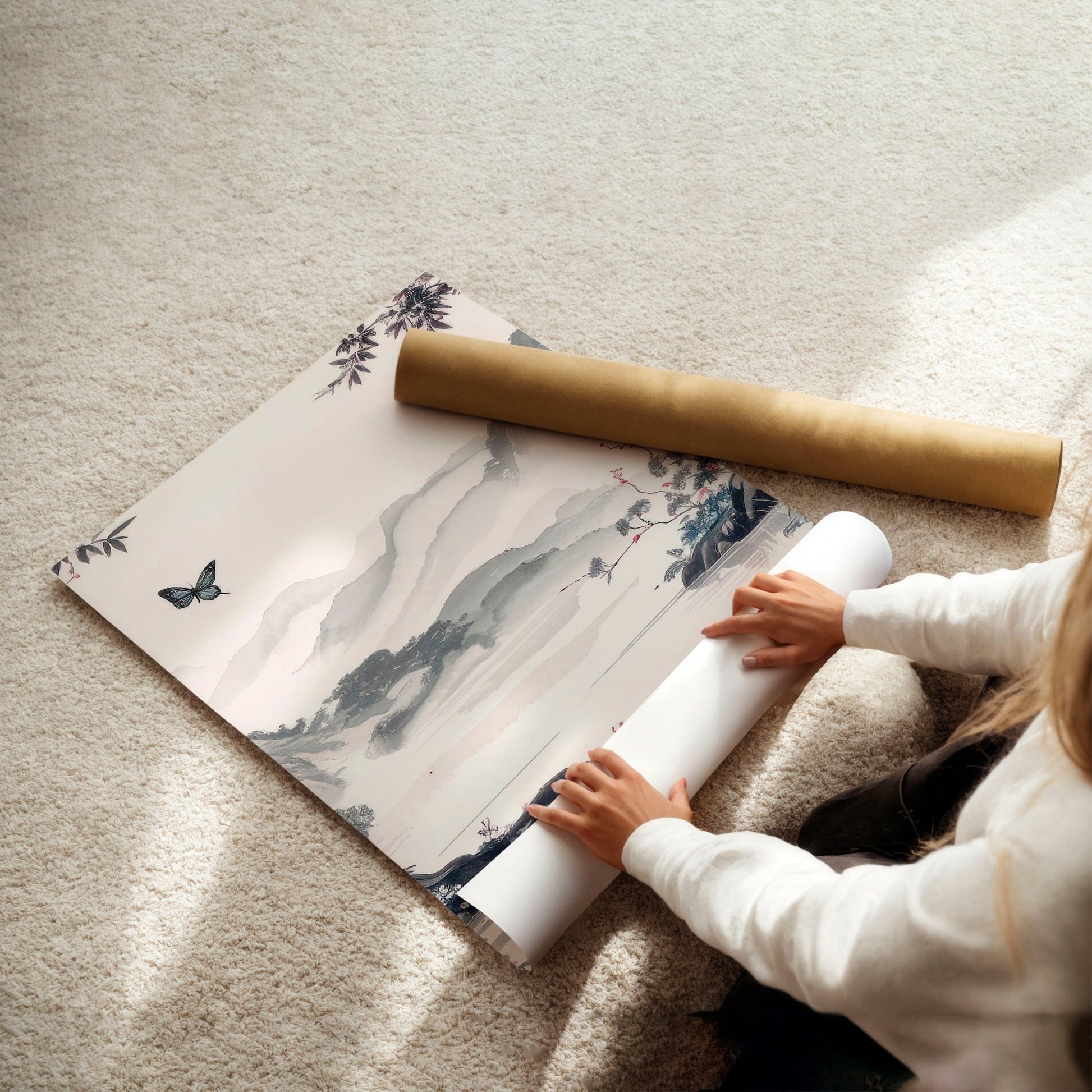 Gallery Wall Prints | Set of 3 Chinoiserie Wall art Prints