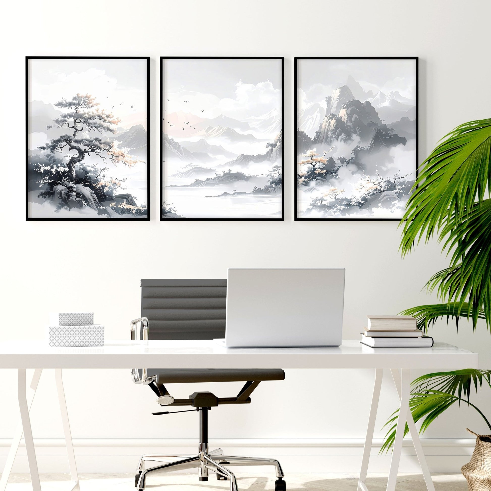 Gallery Wall Set | Set of 3 Asian Inspired Wall art Prints