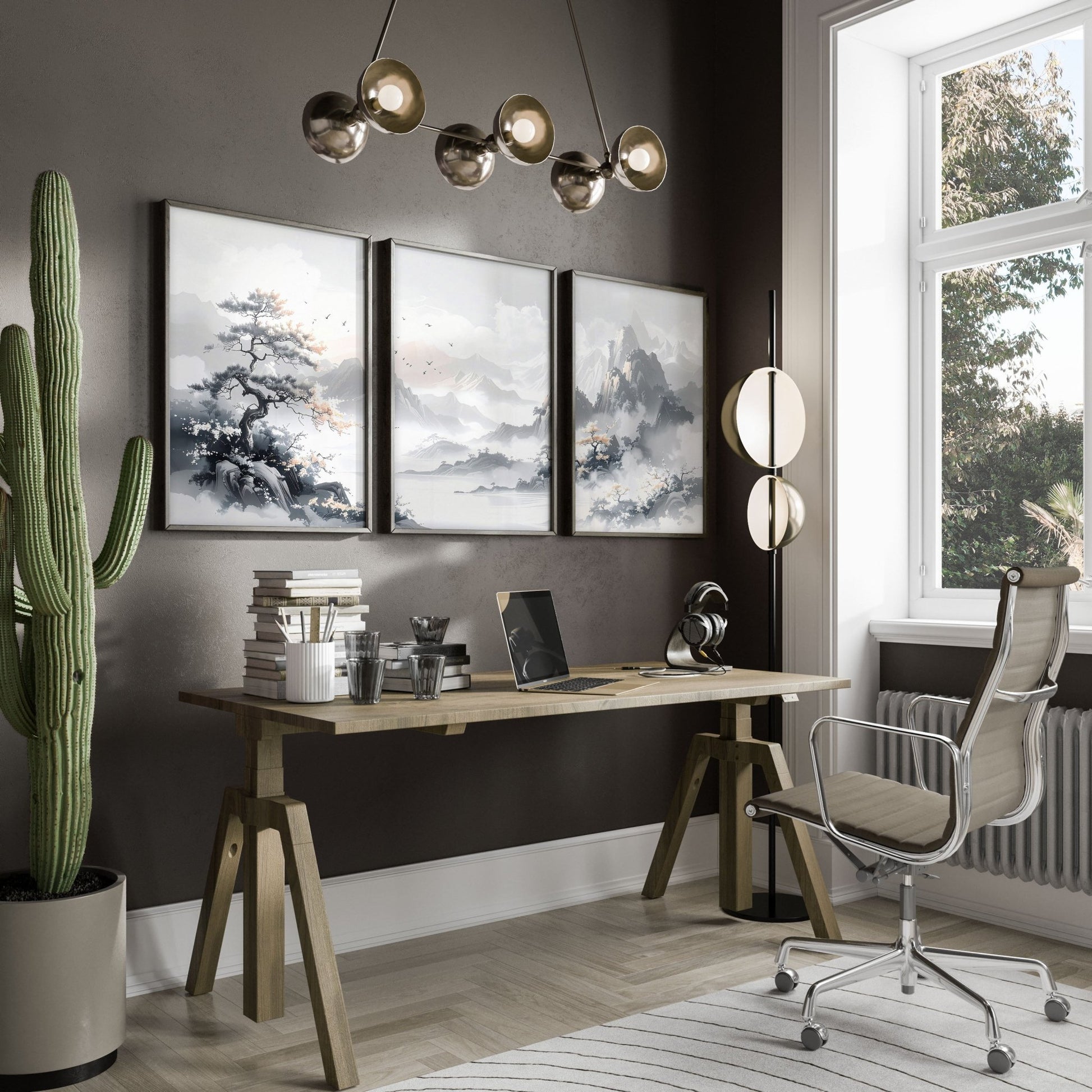 Gallery Wall Set | Set of 3 Asian Inspired Wall art Prints