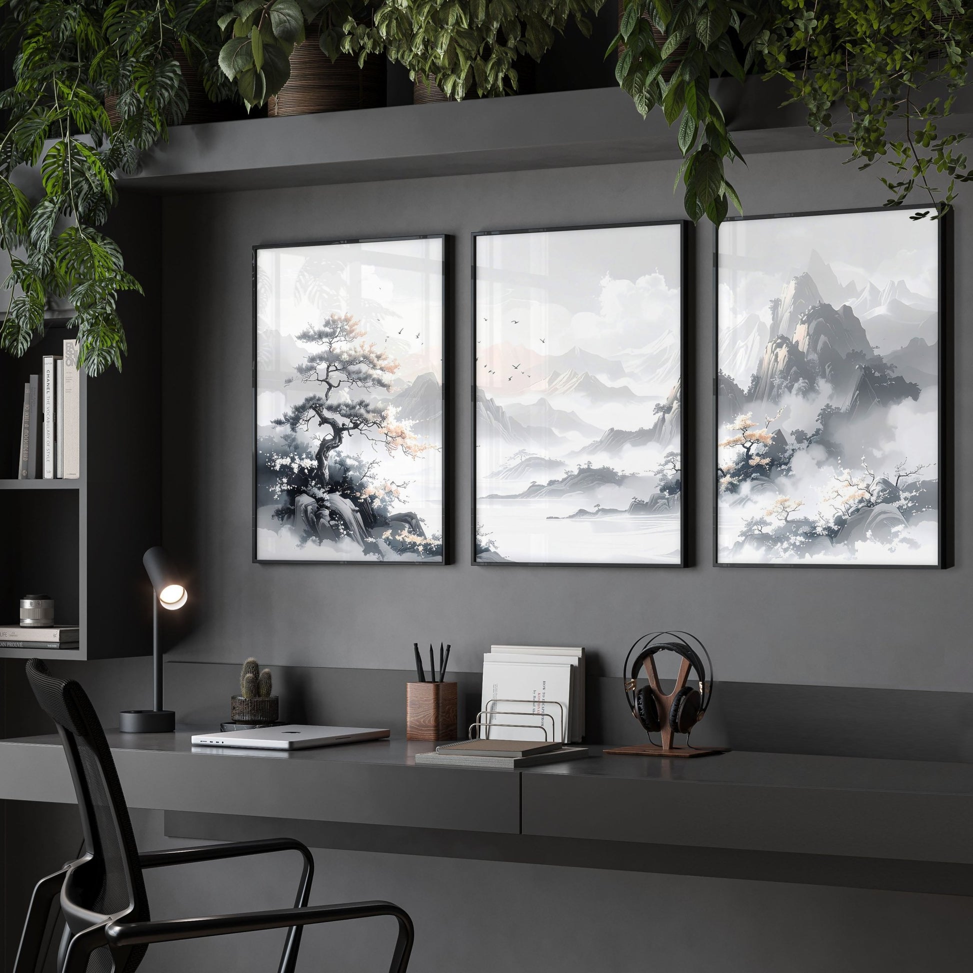 Gallery Wall Set | Set of 3 Asian Inspired Wall art Prints