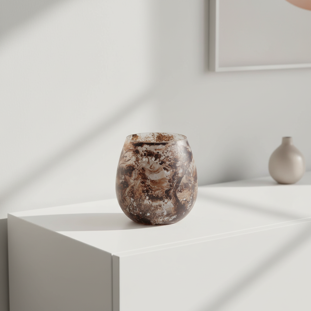 Garan Brown Large Candle Holder