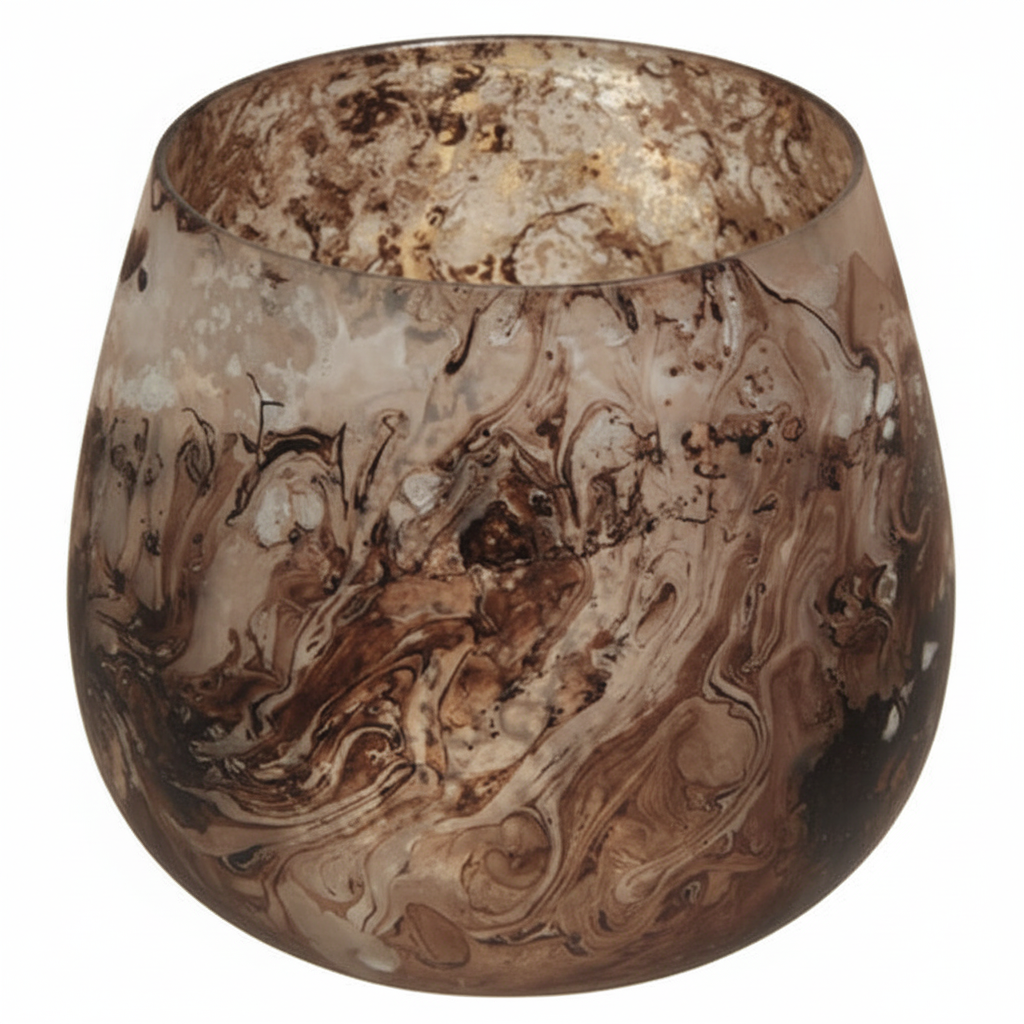 Garan Brown Small Candle Holder