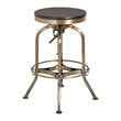 Gator Ash Wood Seat Metallic Stool