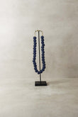 Ghana Glass Beads Necklace, Blue - 85.1