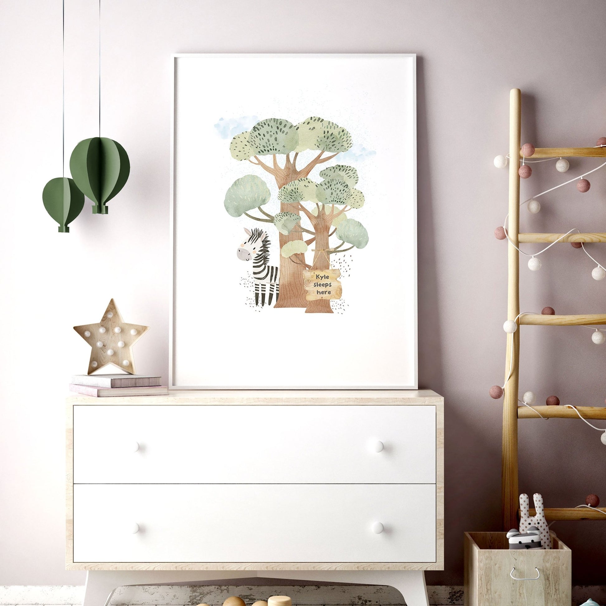 Giraffe Nursery | Set of 3 wall art prints