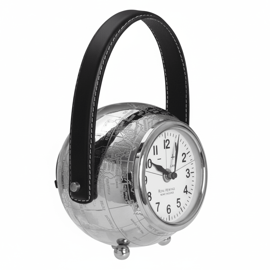 Globe Small Table Clock