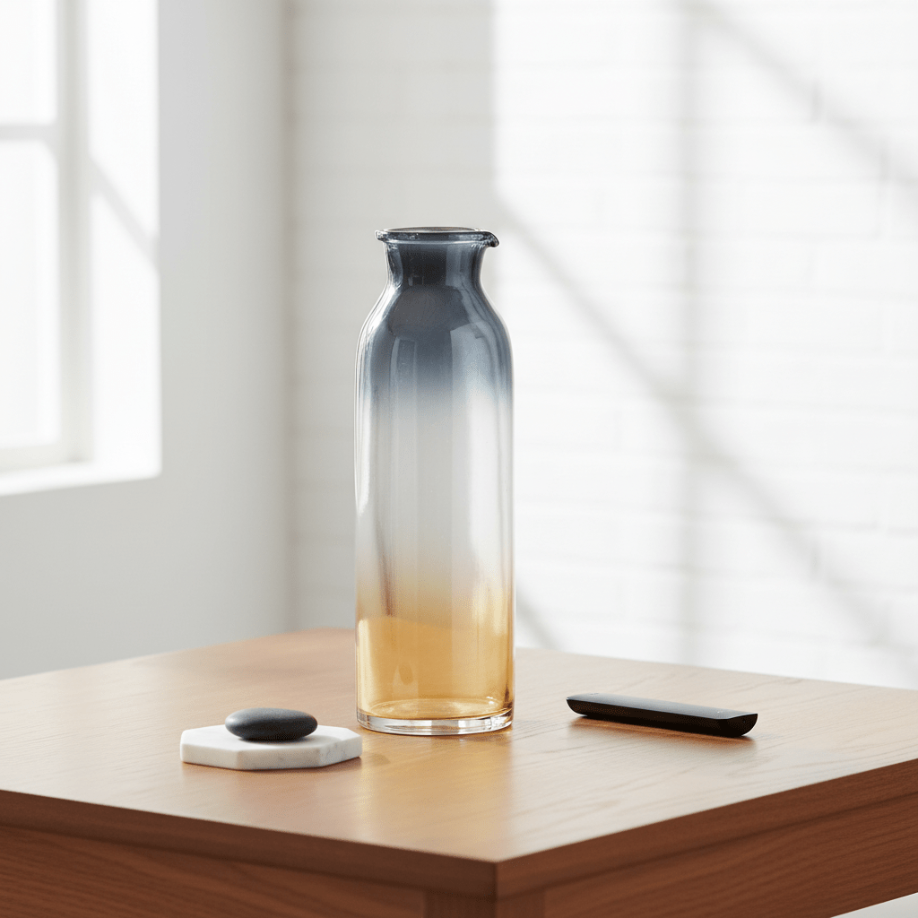 Glynn Black And Gold Medium Vase
