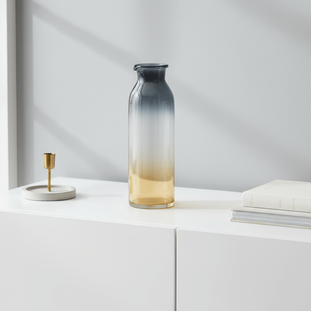 Glynn Black And Gold Medium Vase