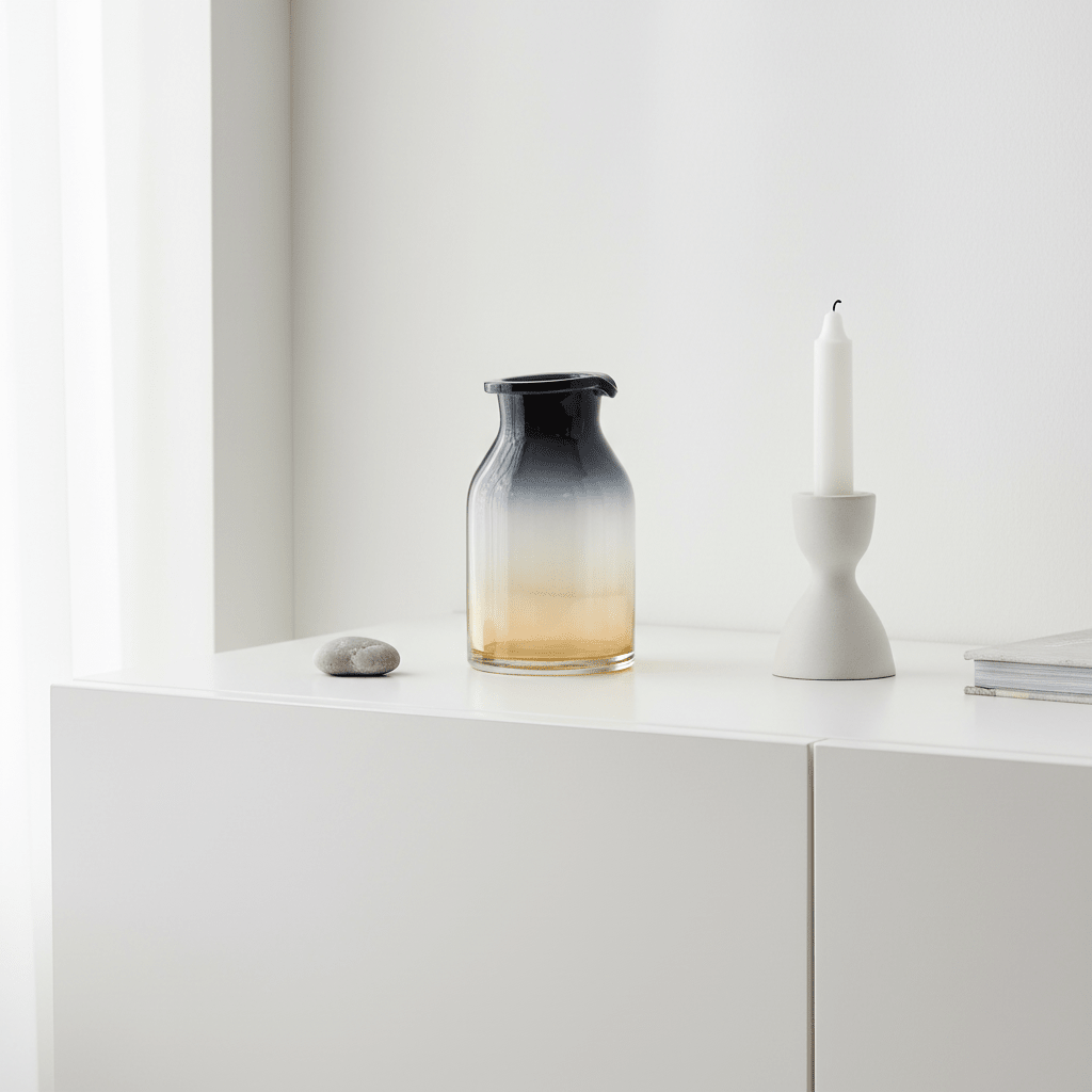 Glynn Black And Gold Small Vase