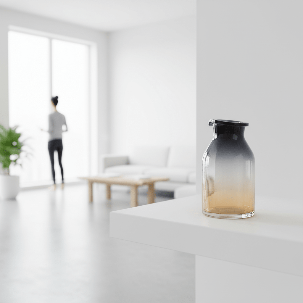 Glynn Black And Gold Small Vase