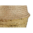 Gold Sequin Medium Seagrass Basket