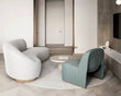 Graham Three Seater Curved Sofa, Velvet