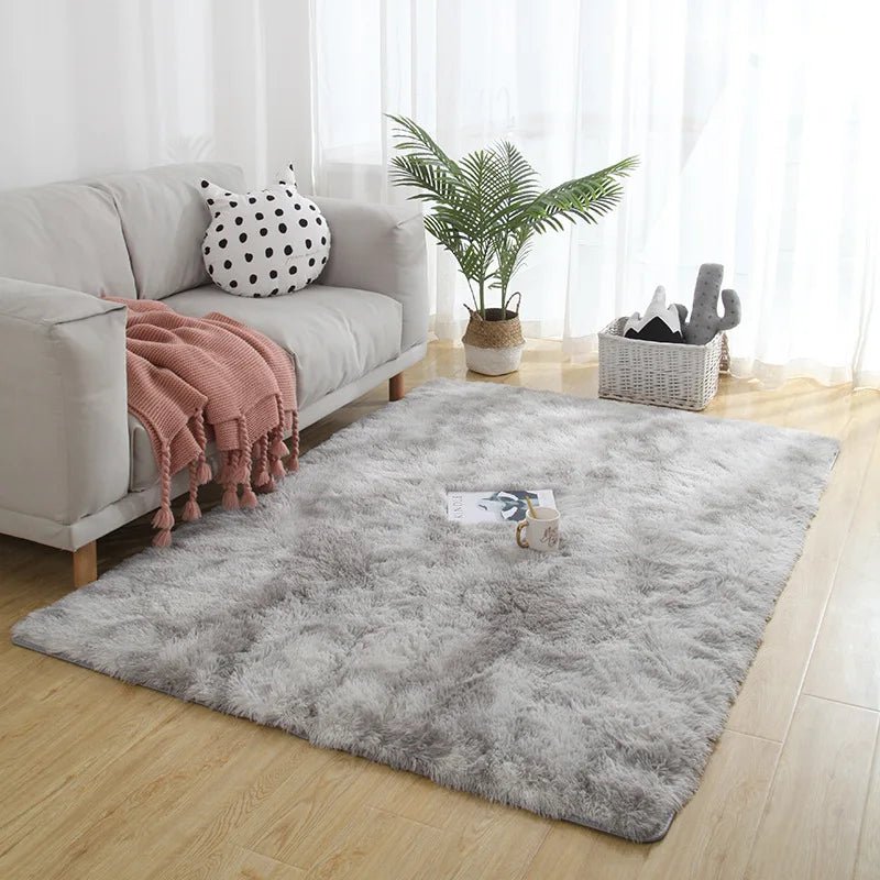 Gray Carpet for Living Room Plush Rug Bed Room Floor Fluffy Mats Anti - slip Home Decor Rugs Soft Velvet Carpets Kids Room Blanket