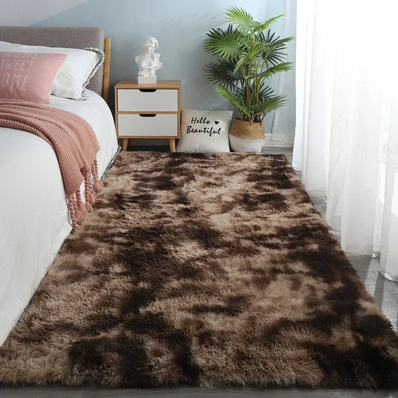 Gray Carpet for Living Room Plush Rug Bed Room Floor Fluffy Mats Anti - slip Home Decor Rugs Soft Velvet Carpets Kids Room Blanket