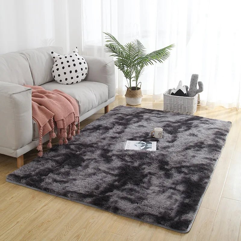 Gray Carpet for Living Room Plush Rug Bed Room Floor Fluffy Mats Anti - slip Home Decor Rugs Soft Velvet Carpets Kids Room Blanket