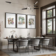 Green Art Cottage Flower Shop wall art displayed on a wall in a styled room — view 4