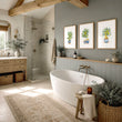 Green Wall Art French Country Lemon Tree Watercolour wall art displayed on a wall in a styled room — view 5