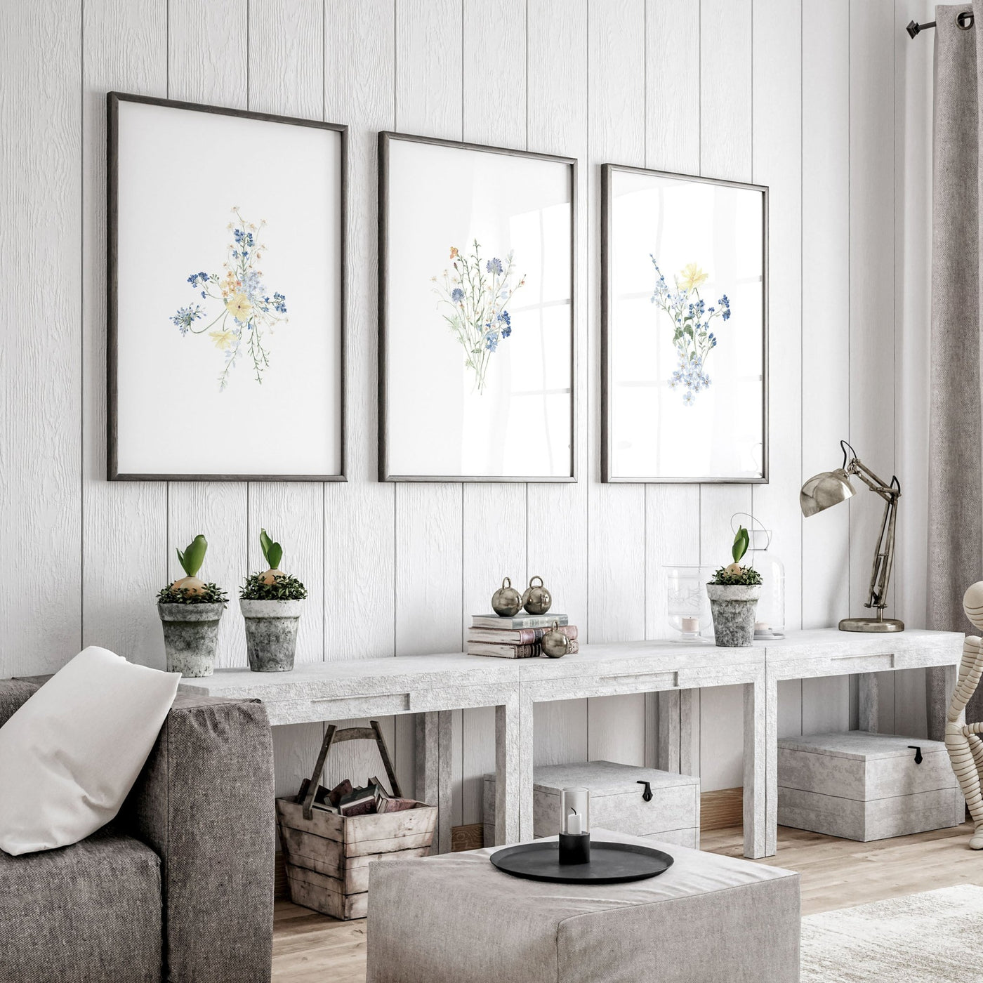 Greenery Prints | Set of 3 wall art prints