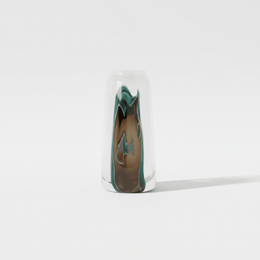 Hakan Tall Glass Vase