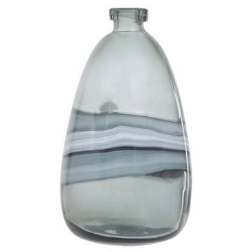 Halla Medium Grey Bottle Vase