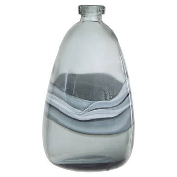 Halla Medium Grey Bottle Vase