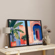 Hallway Wall Decor | Set of 2 Moroccan Inspired Wall art Prints