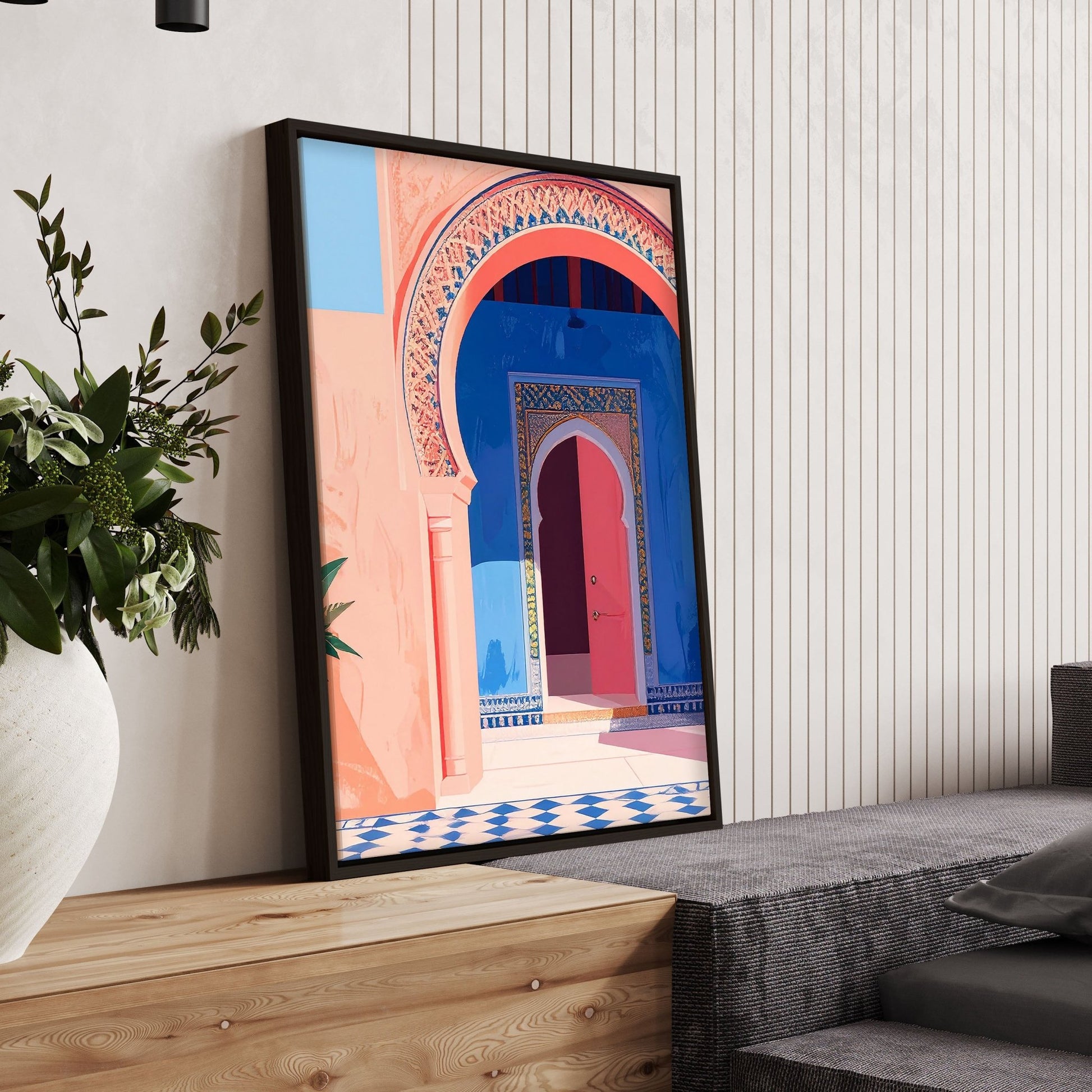 Hallway Wall Decor | Set of 2 Moroccan Inspired Wall art Prints