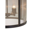 Hampstead Black Finish Large Pendant Light With Hints of Gold