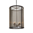Hampstead Black Finish Large Pendant Light With Hints of Gold