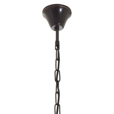 Hampstead Black Finish Large Pendant Light With Hints of Gold