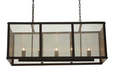 Hampstead Black Finish Wide Pendant Light With Hints of Gold