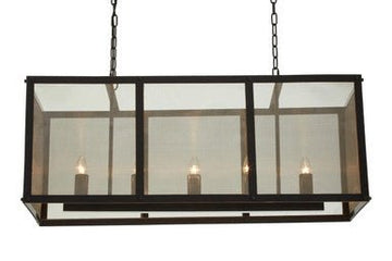 Hampstead Black Finish Wide Pendant Light With Hints of Gold