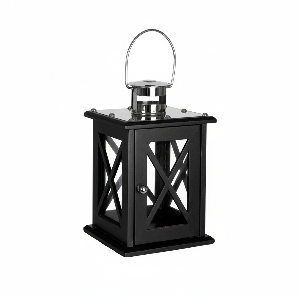 Hampstead Small Black Criss Cross Lantern.