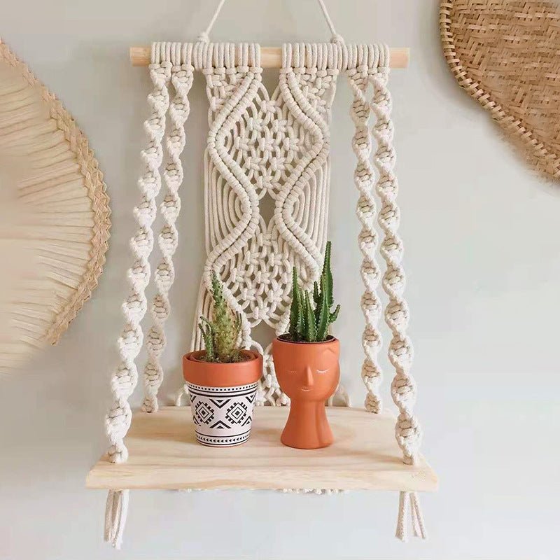 Hand - Woven Tapestry Cotton Rope Wall Hanging