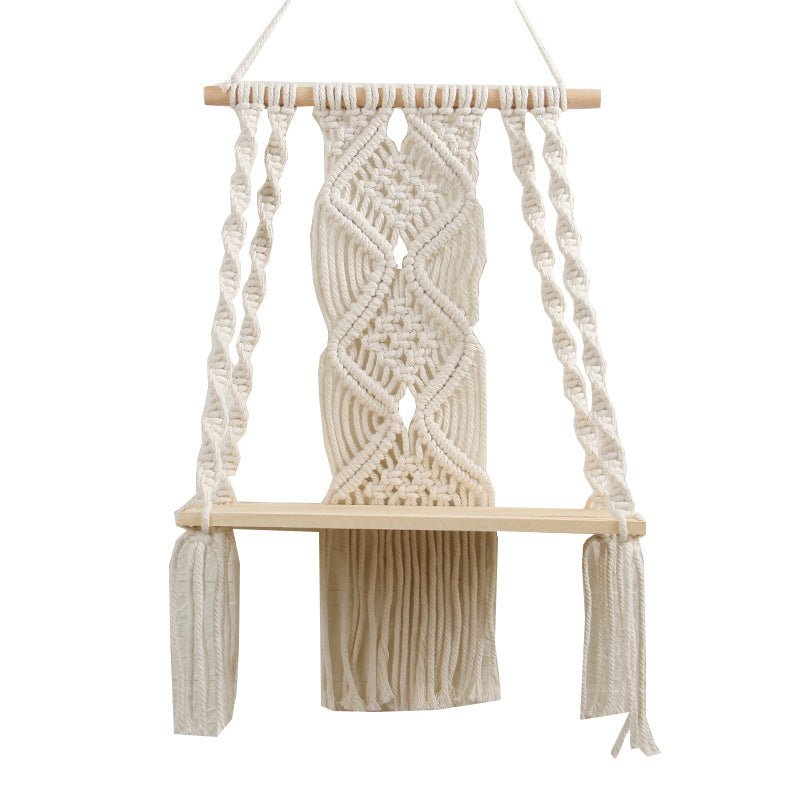 Hand - Woven Tapestry Cotton Rope Wall Hanging